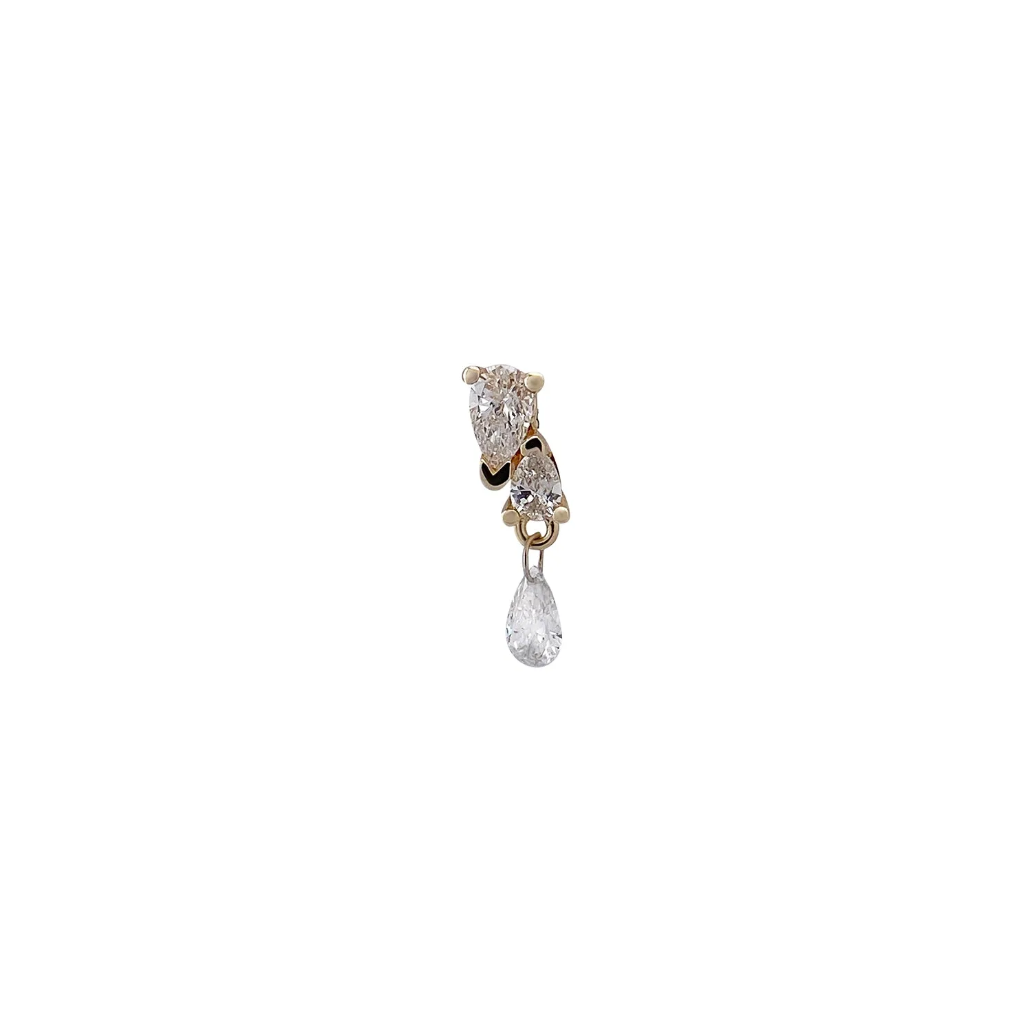 Me and You Diamond Dangle Earring