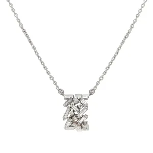 Melange Diamond Pendant Necklace