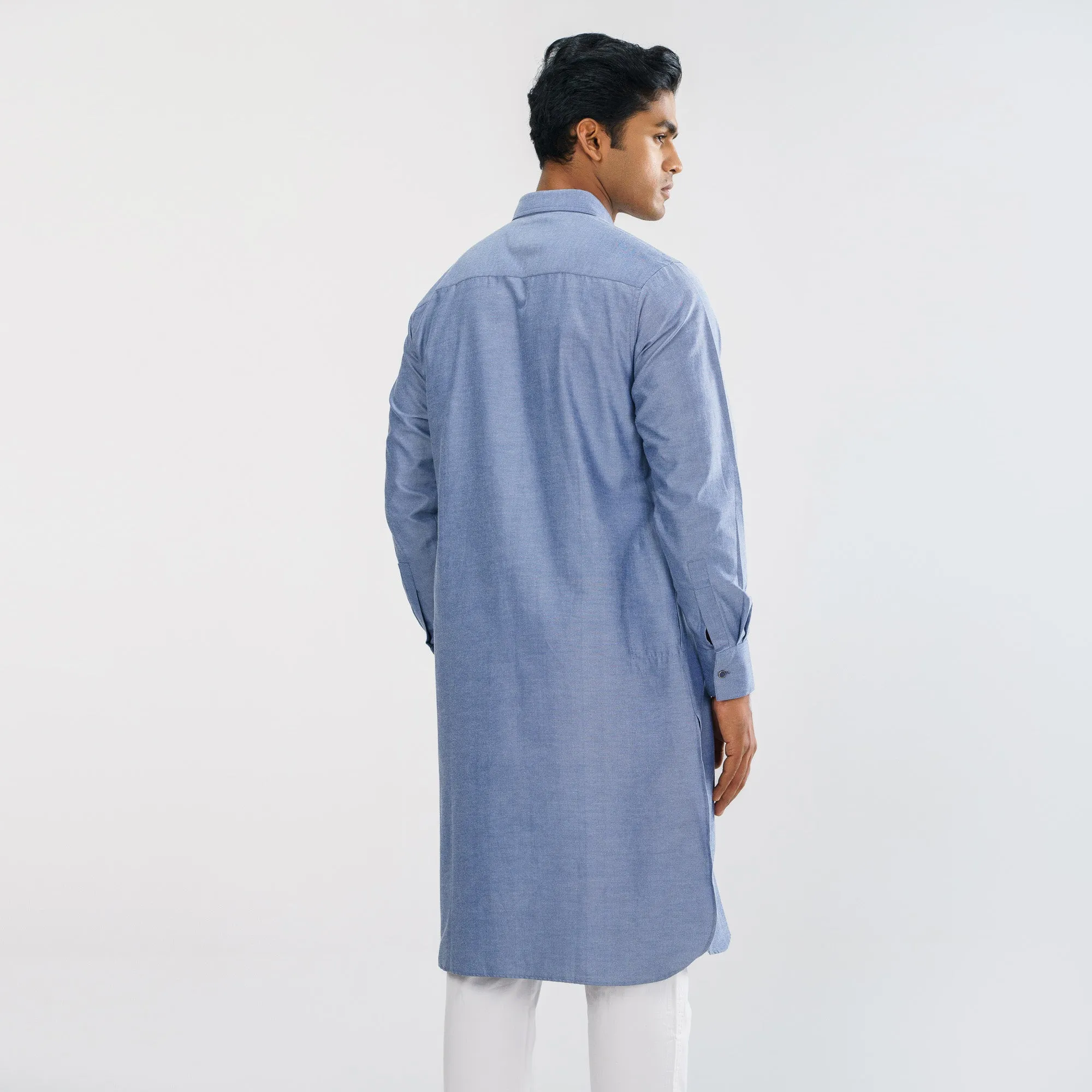 Mens Denim Panjabi
