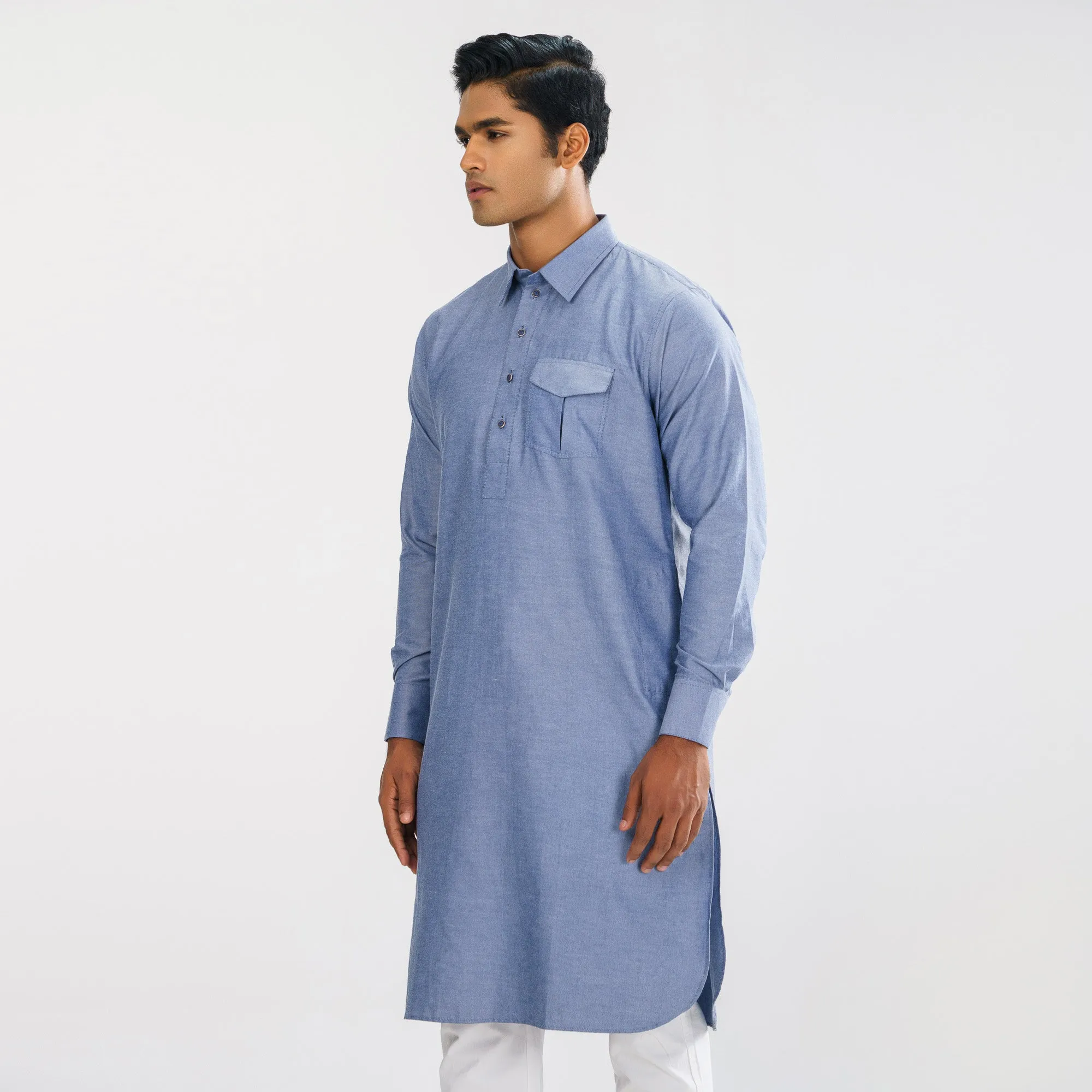 Mens Denim Panjabi