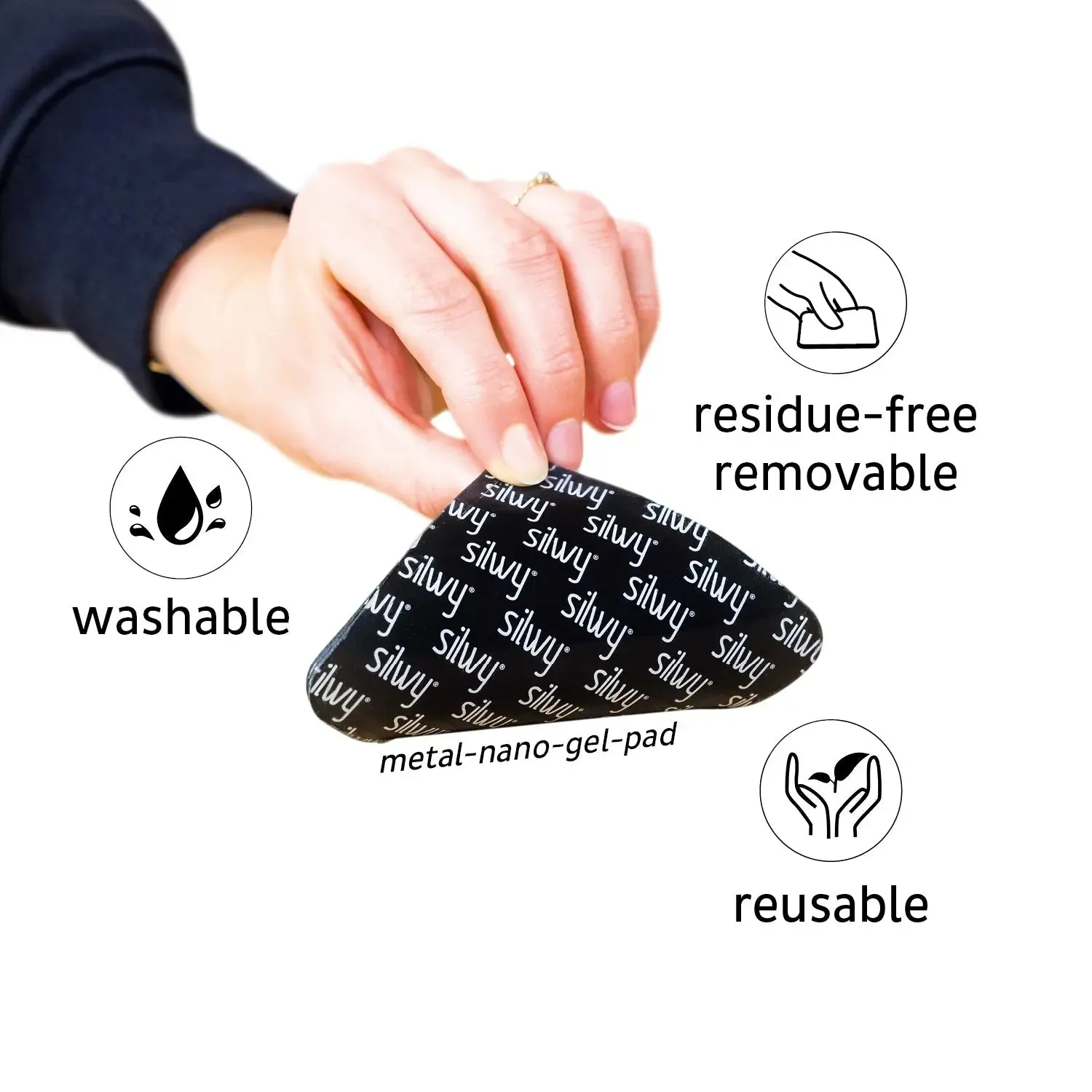 Metal-Nano-Gel-Mat BLACK for Magnetic Glasses By Silwy