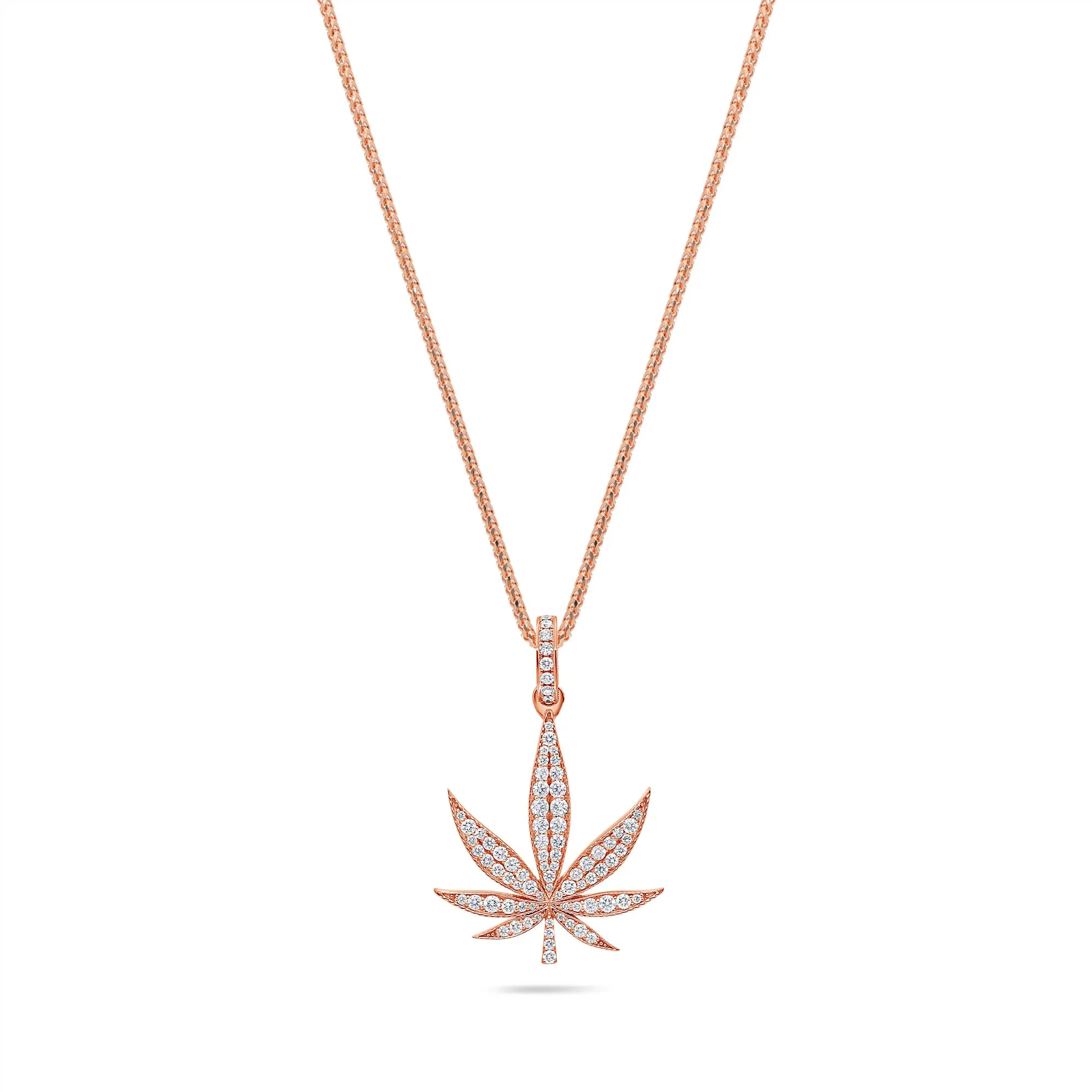 Micro Marijuana Leaf Piece (Fully Iced)