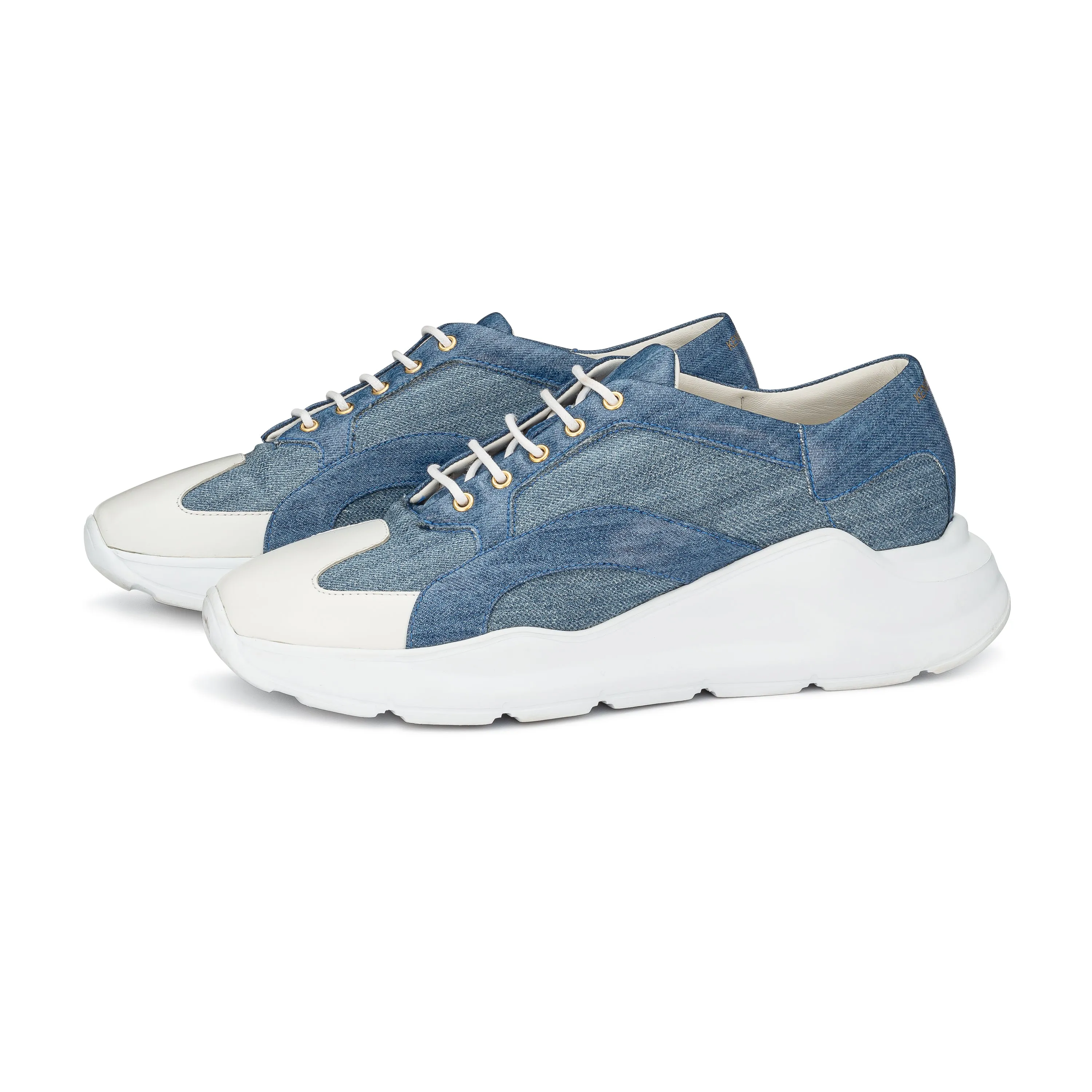 Miles Sneaker (Two-toned Denim)