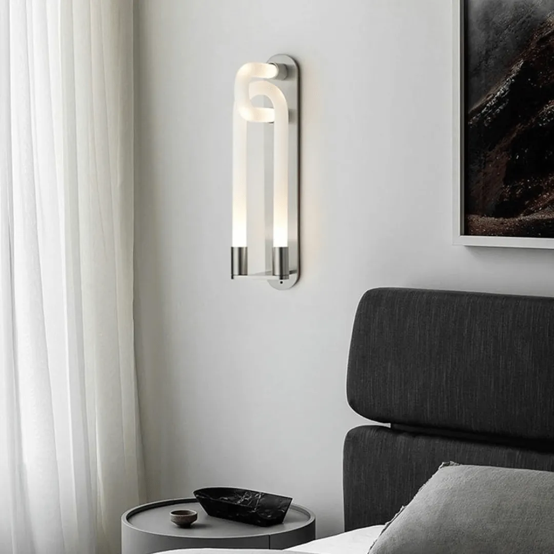 Modern Metal Strip Led Interlock Wall Lamp