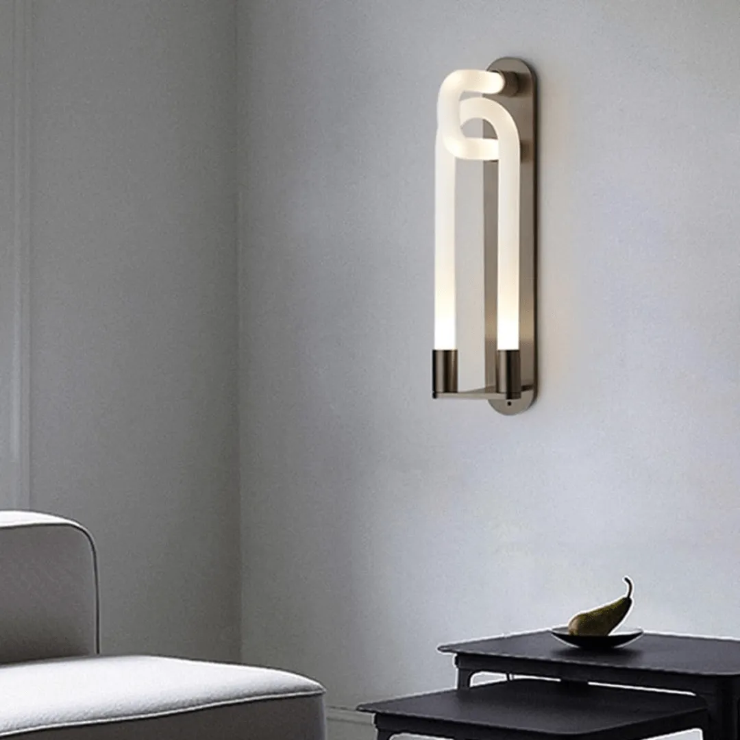 Modern Metal Strip Led Interlock Wall Lamp