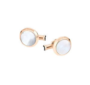 Montblanc Rose Steel Mother of Pearl Cufflinks