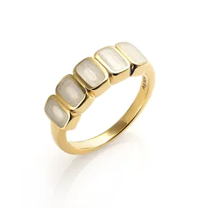 Moonstone Multi-Cushion Ring