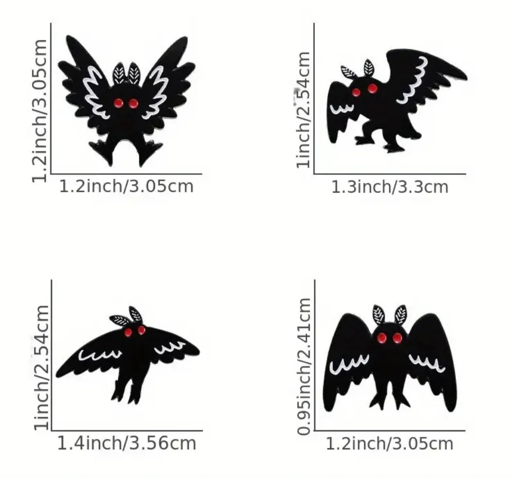 Mothman Enamel Pins 1 Random