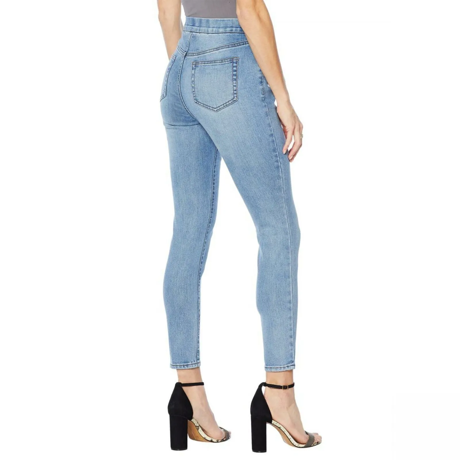 MOTTO Women's Plus Size Stretch Denim Pull On Jeggings