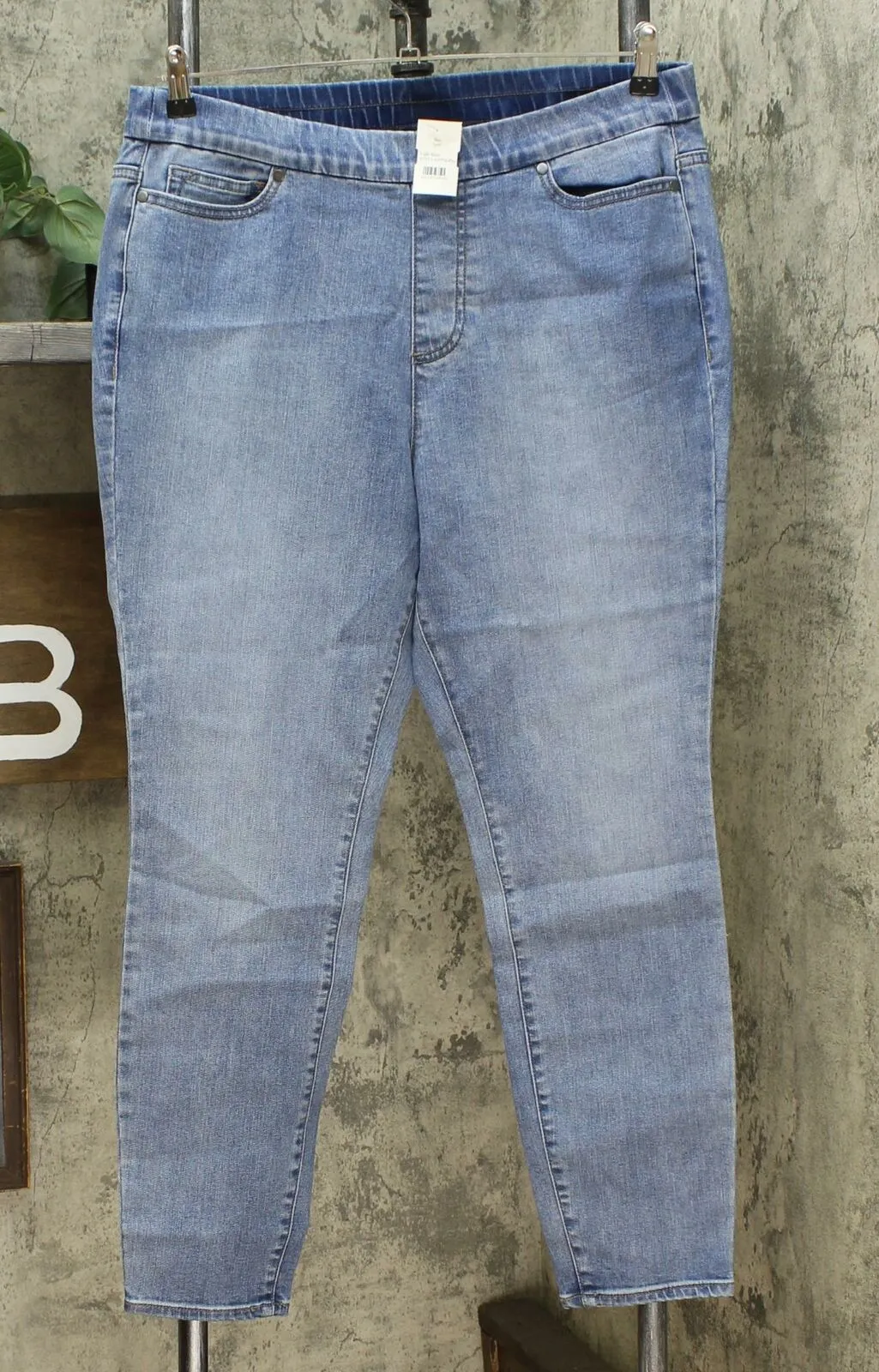 MOTTO Women's Plus Size Stretch Denim Pull On Jeggings