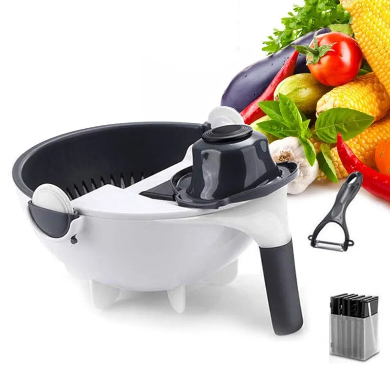 Multifunctional Kitchen Vegetable Peeling Slicer Bowl