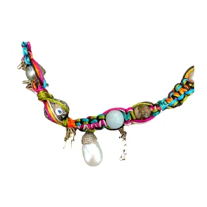 NEON TROPICAL RAINBOW DREAMS DIAMOND ROCKER CHOKER