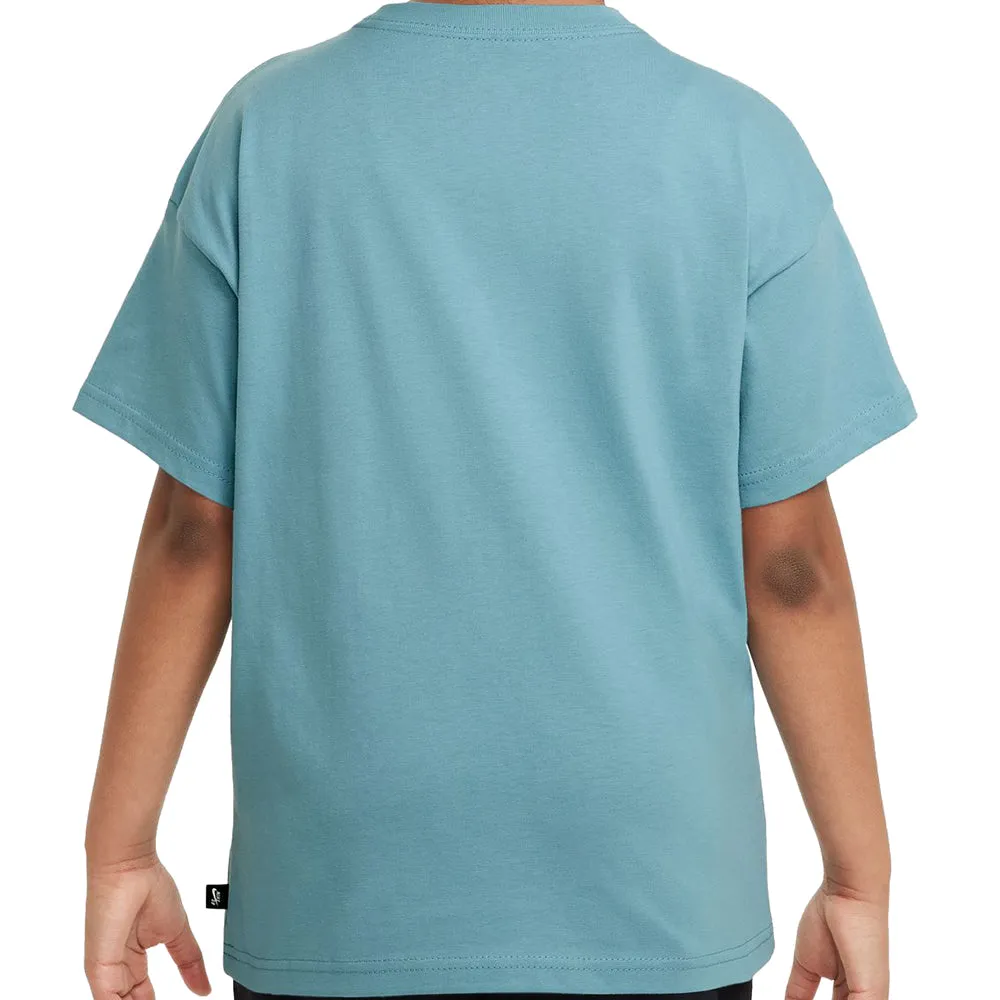 Nike SB Big Kids' T-Shirt Denim Turquoise