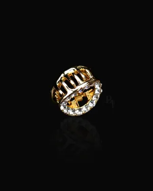 Non-Slip Nickel Free Metal Crystal Embellished Small Claw Clip