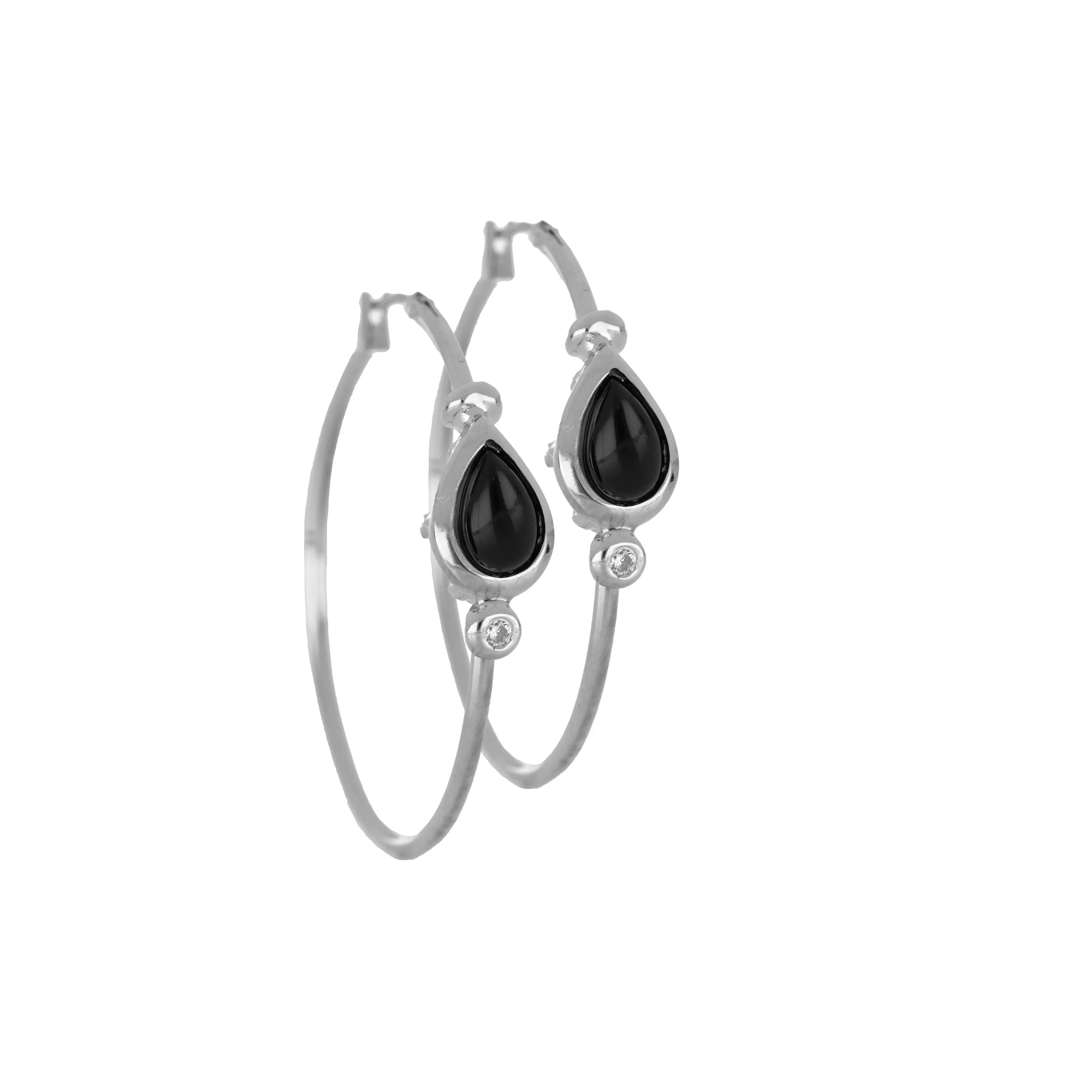Opalas do Mar Collection - Blue Opal Pear Hoop Earring