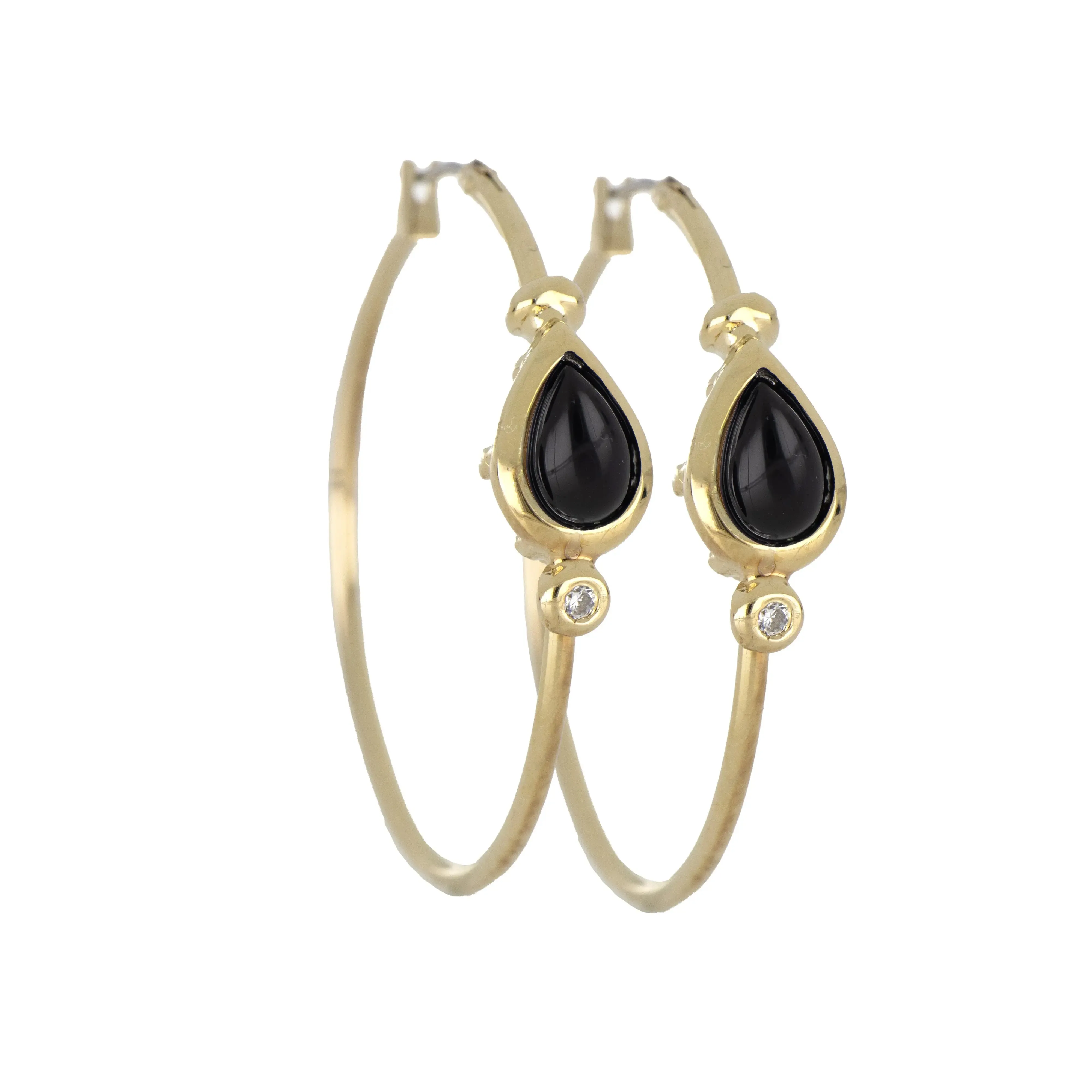 Opalas do Mar Collection - Blue Opal Pear Hoop Earring