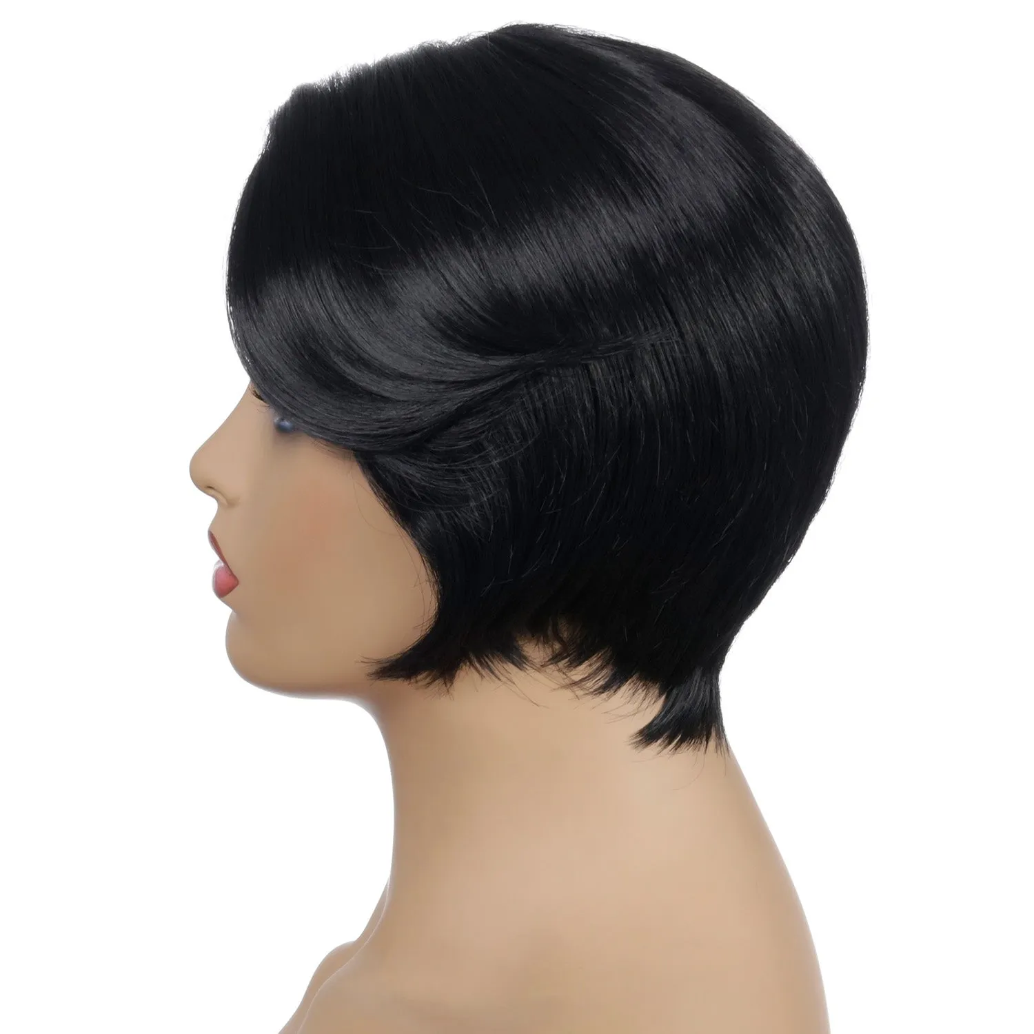 Patty | Black Short Pixie Cut Straight Synthetic Hair Wig