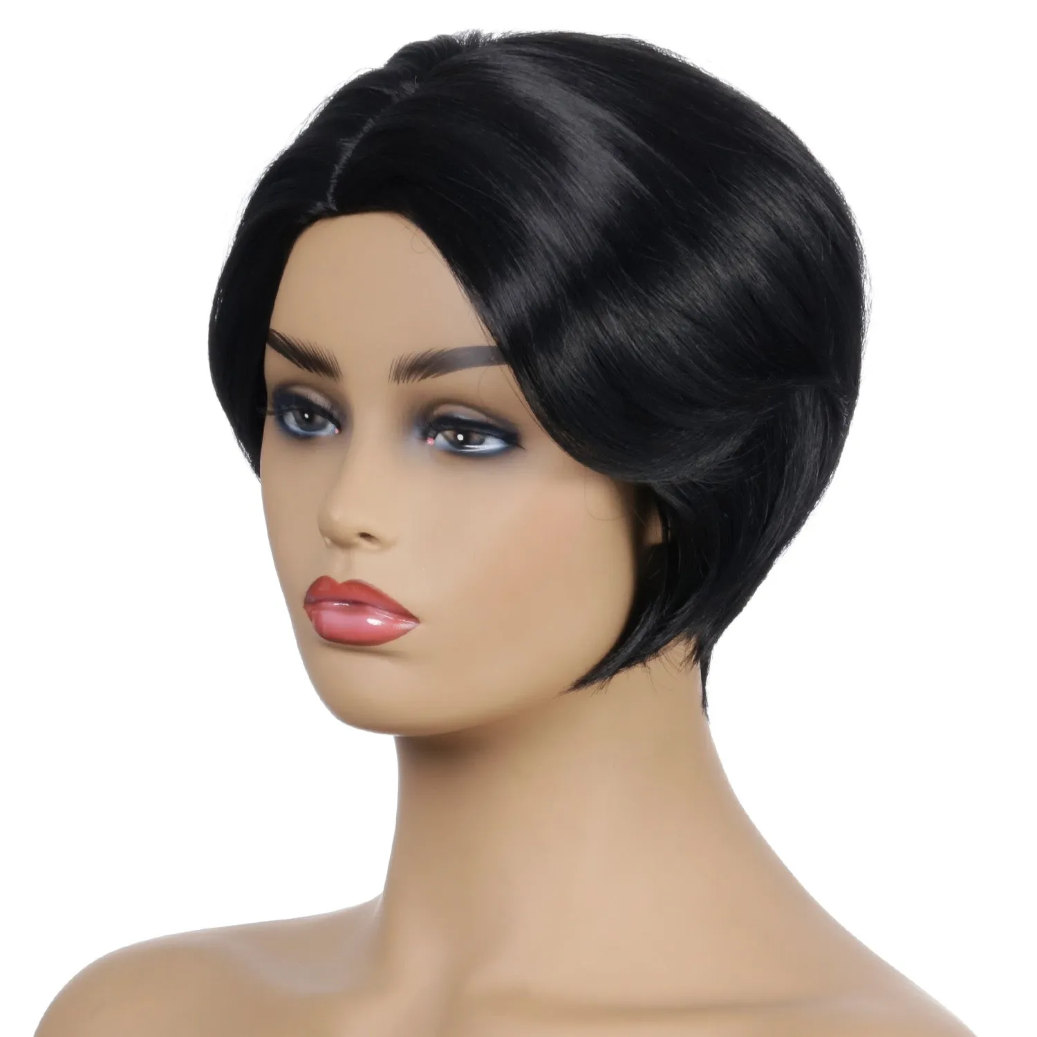 Patty | Black Short Pixie Cut Straight Synthetic Hair Wig