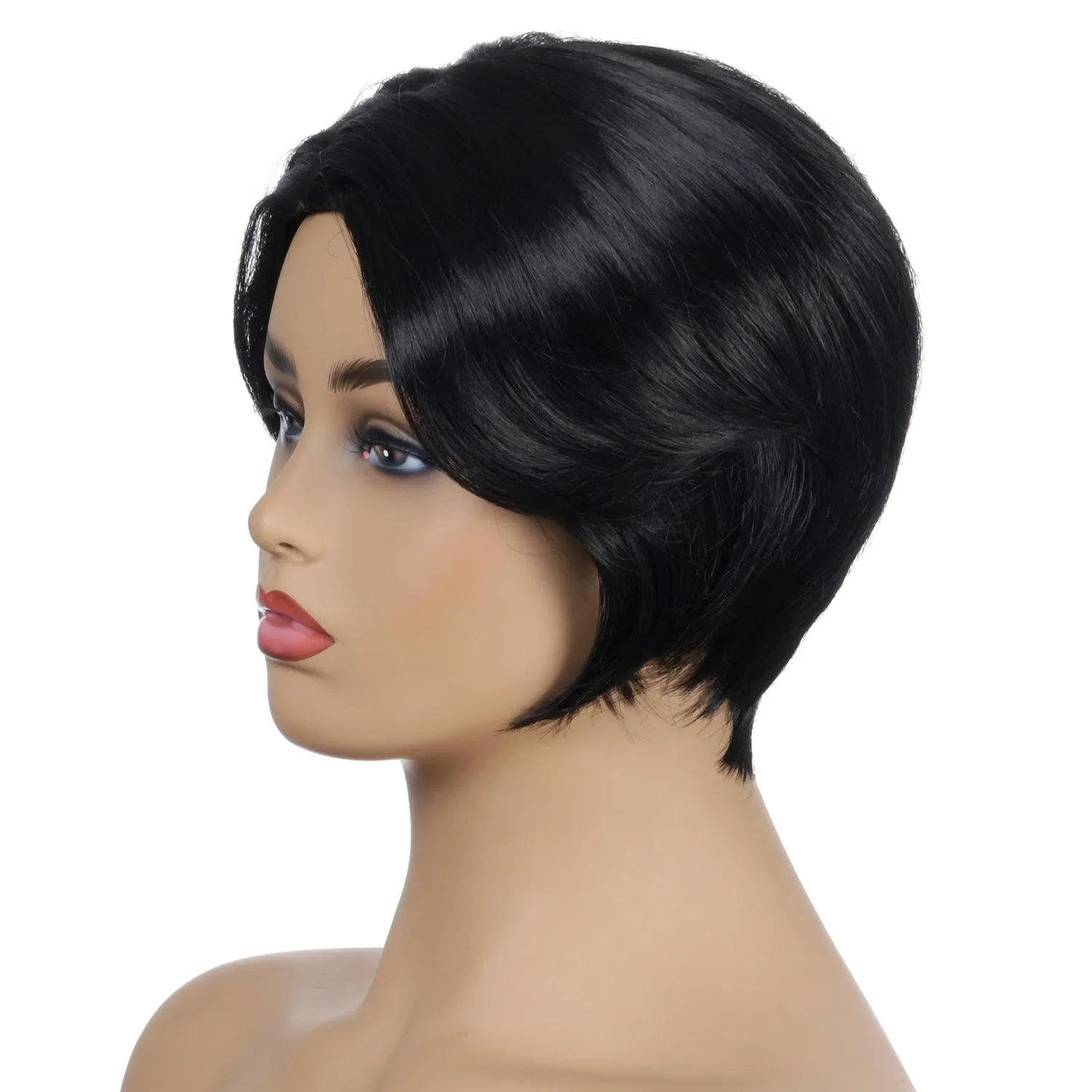 Patty | Black Short Pixie Cut Straight Synthetic Hair Wig