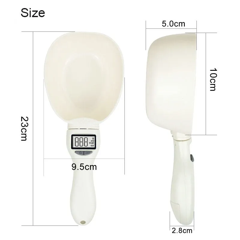 Pet Portable Food Measuring Scale Spoon for Dogs and Cats