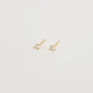 Petite Martini Diamond Stud Earrings
