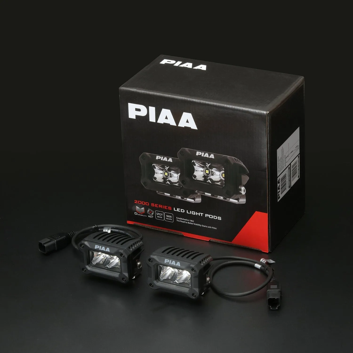 PIAA LED Light Bar FLOOD Beam 5600K 2000 Series Pod 3"