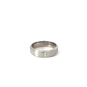 Platinum .35ct F VS2 Round Diamond Palladium Men Wedding Band Design By Scott Kay Size 10