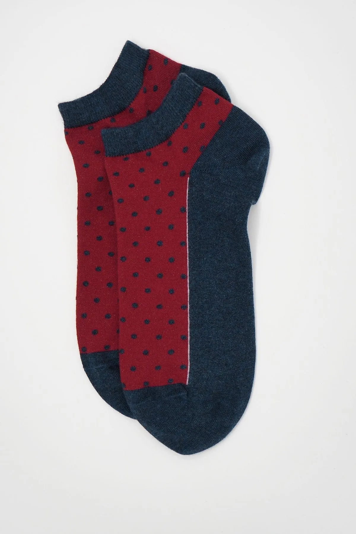 Polka Men's Organic Trainer Socks | Denim