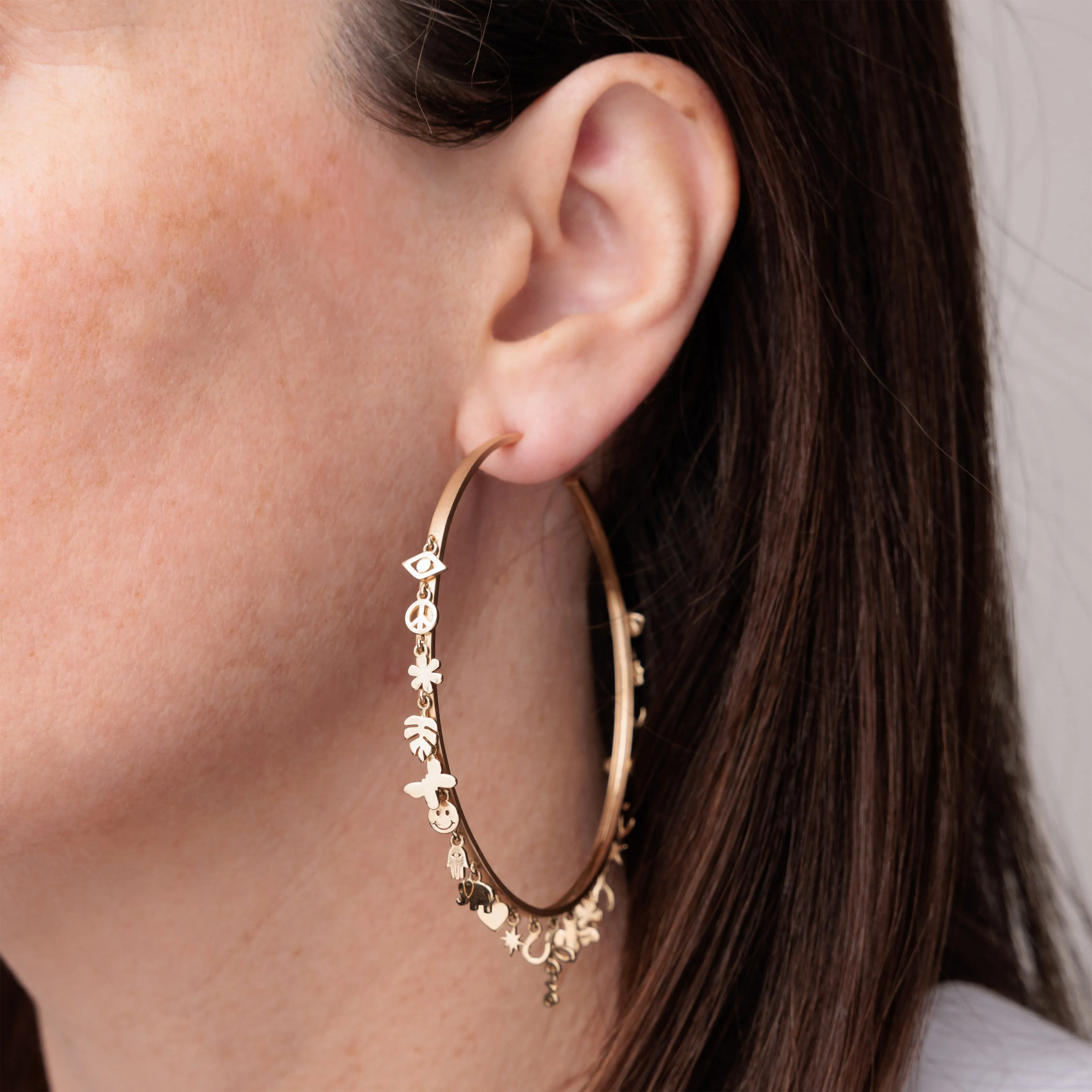 Pure Gold 20th Anniversary Icon Supersize Hoops