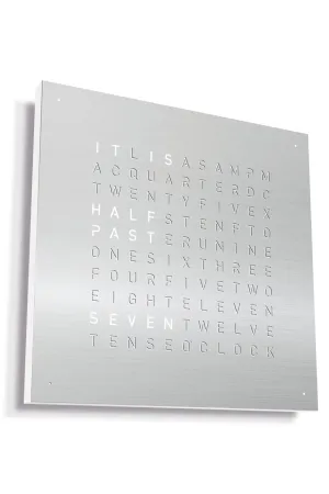 QLOCKTWO Wall Clock with STAINLESS STEEL Faceplate