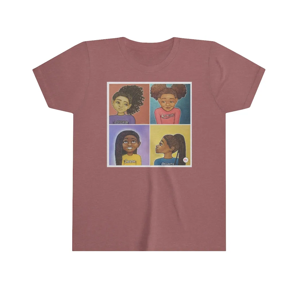 "Beautiful, Smart, Innovative, Creative" Girls Princess T-shirt