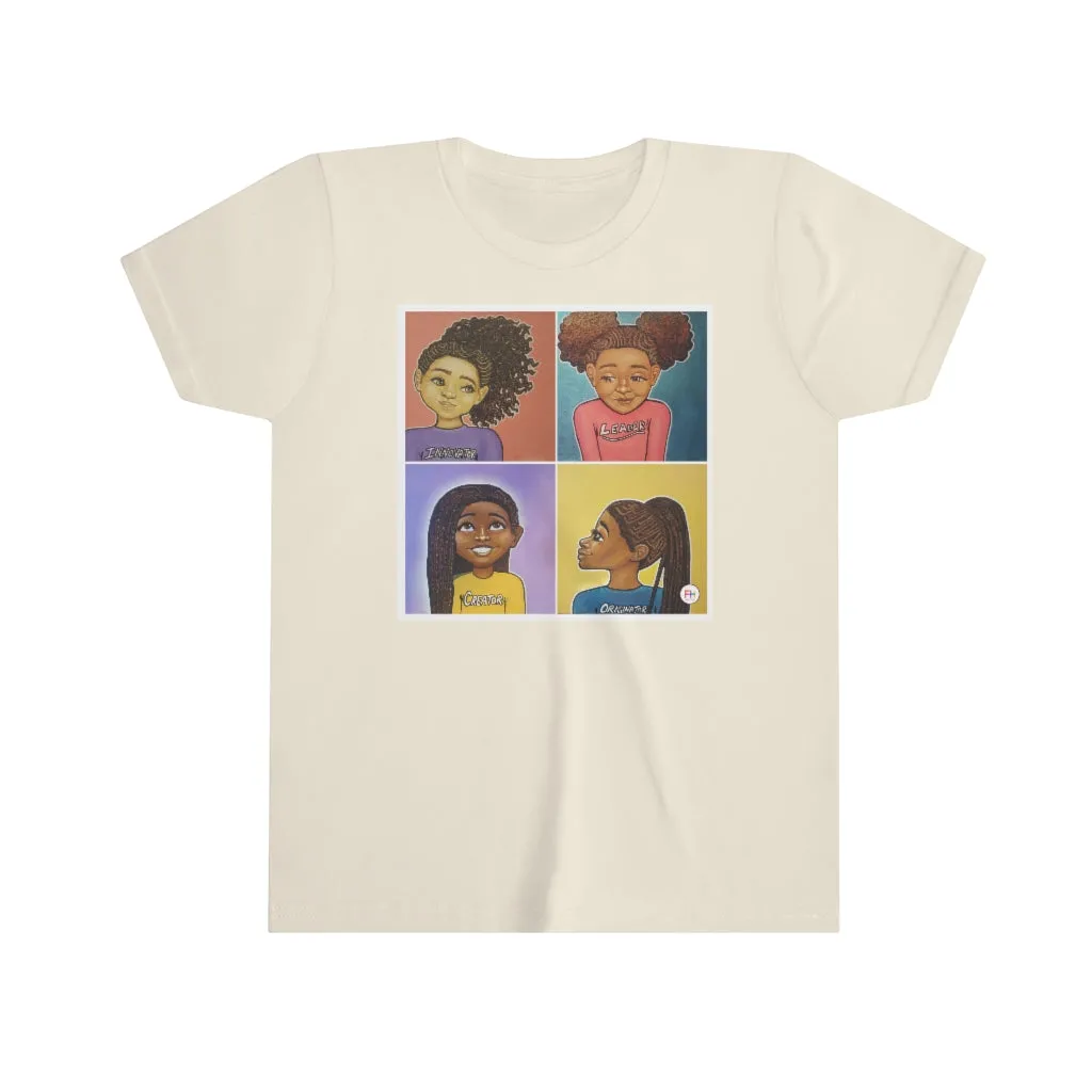 "Beautiful, Smart, Innovative, Creative" Girls Princess T-shirt