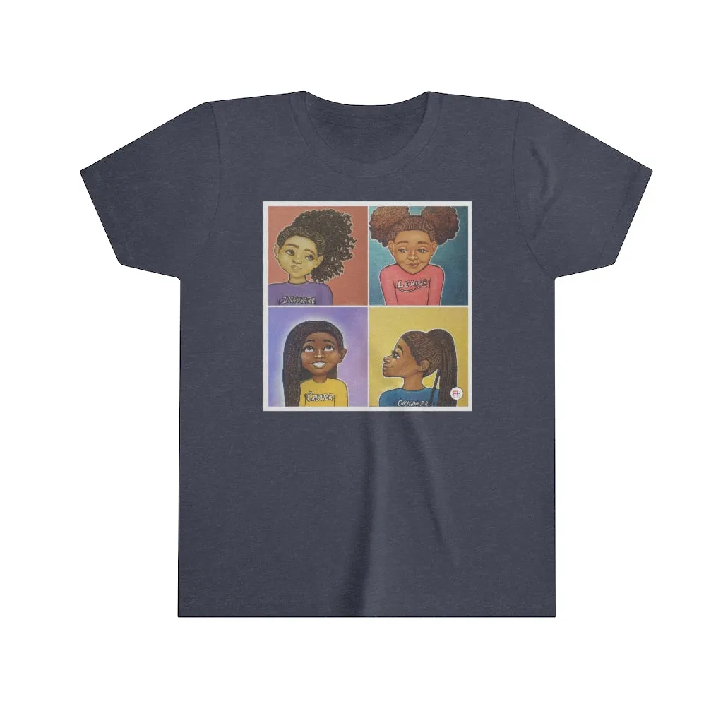 "Beautiful, Smart, Innovative, Creative" Girls Princess T-shirt