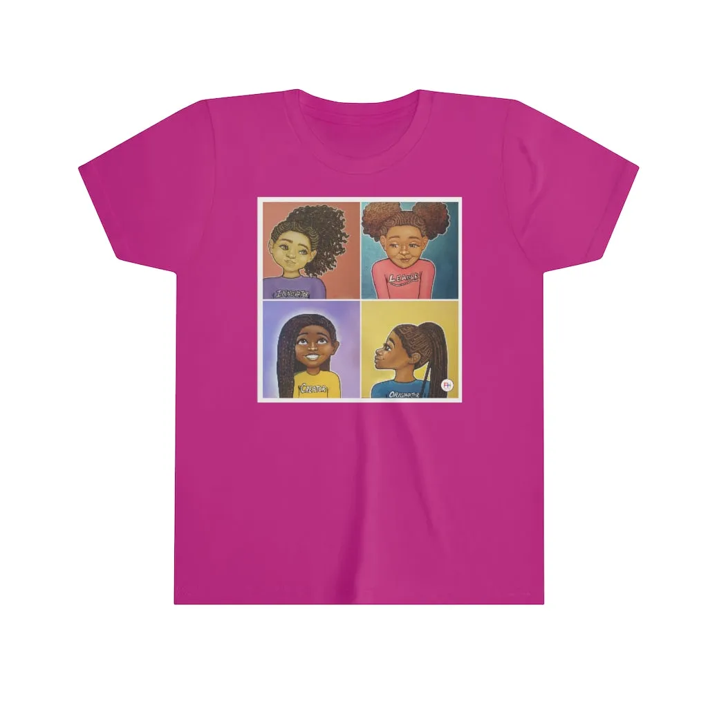 "Beautiful, Smart, Innovative, Creative" Girls Princess T-shirt