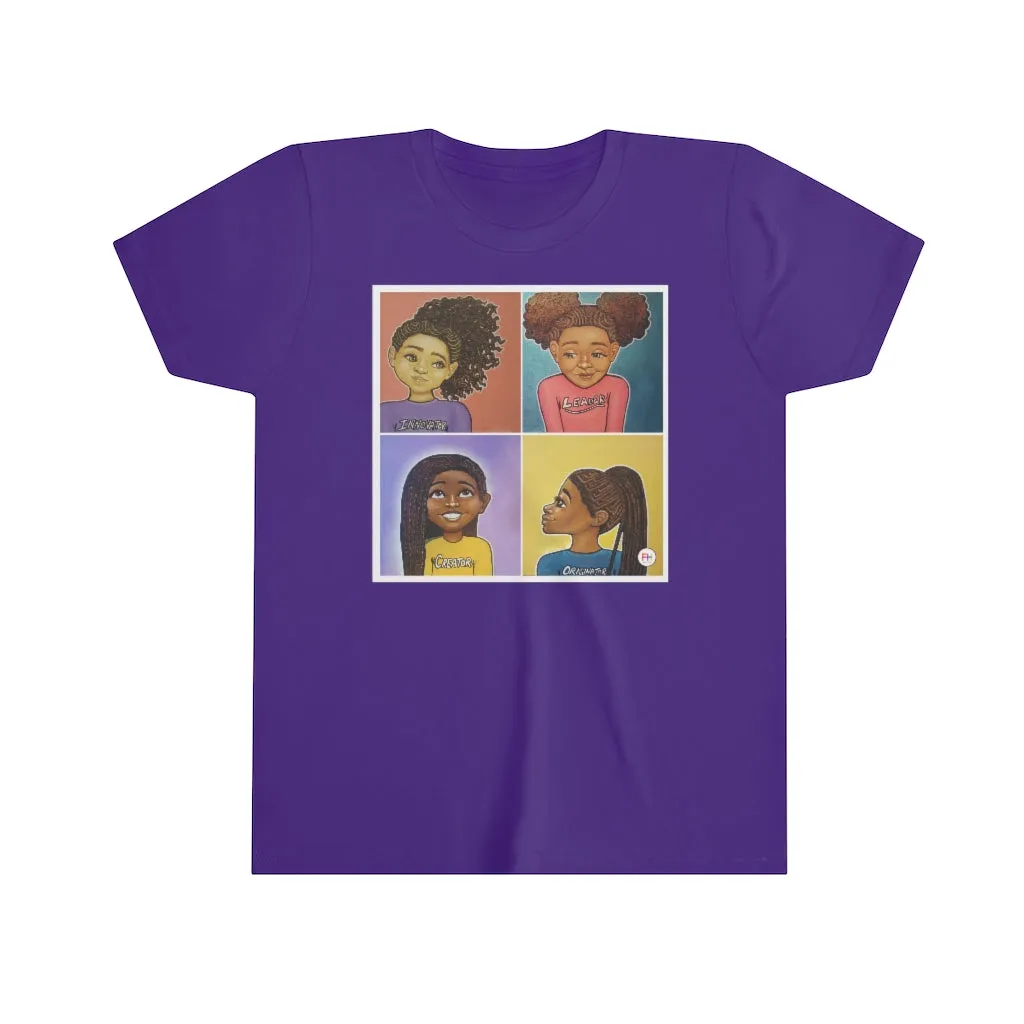 "Beautiful, Smart, Innovative, Creative" Girls Princess T-shirt