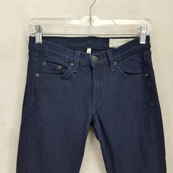 rag &amp; bone 24 Jean Capri Indigo W1526U002 Skinny Jeans