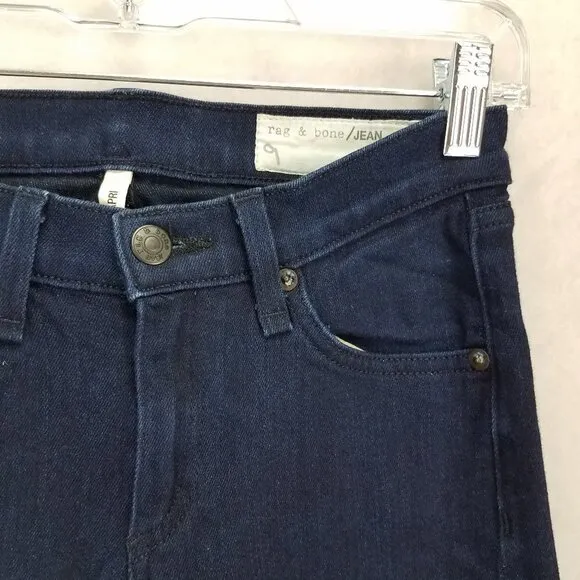 rag &amp; bone 24 Jean Capri Indigo W1526U002 Skinny Jeans
