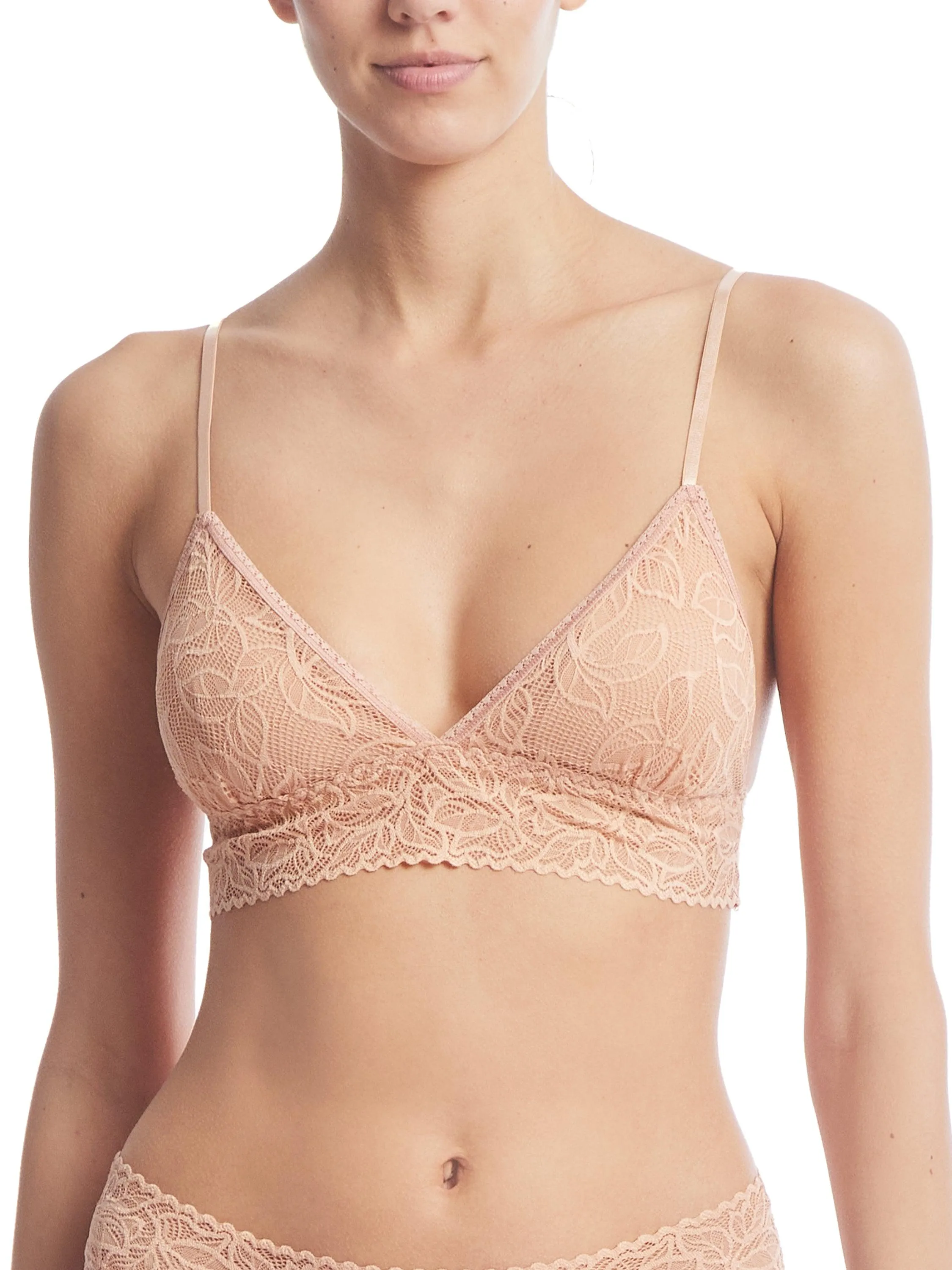Re-Leaf Padded Triangle Bralette Stardust Beige Sale