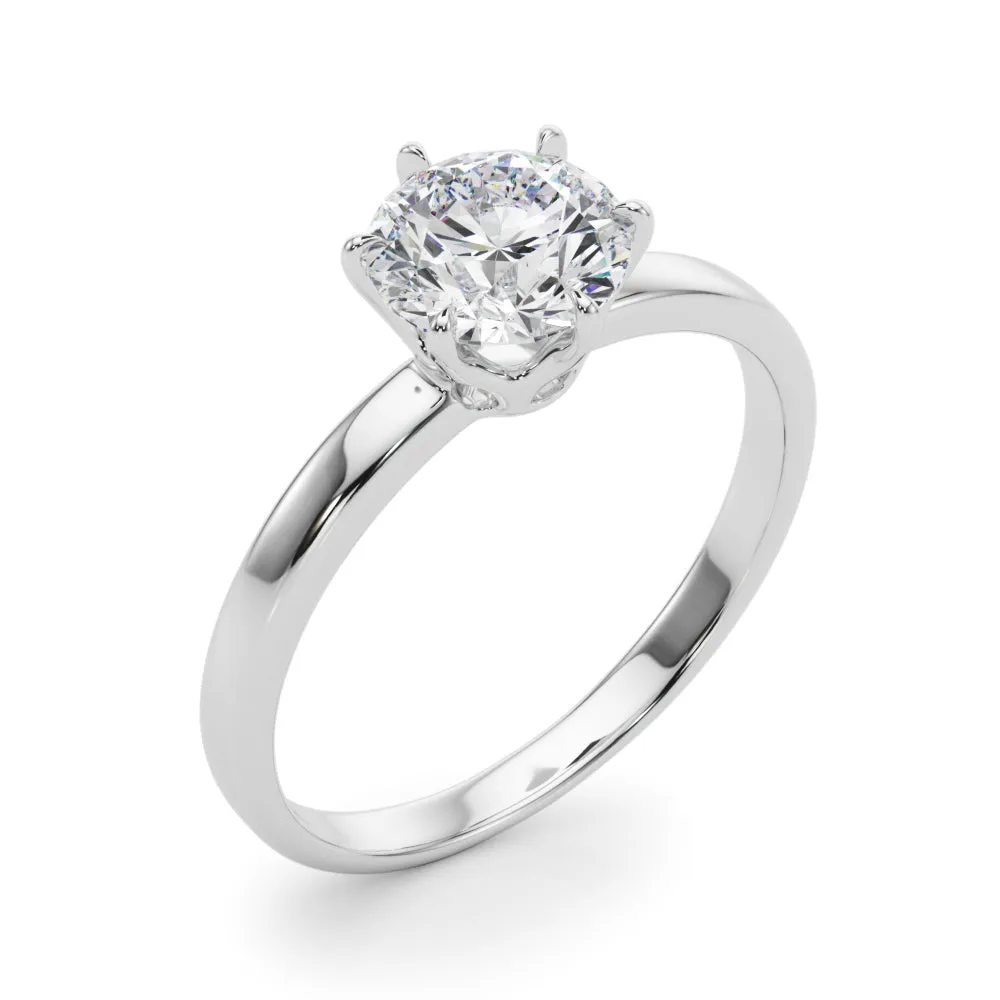 Reigna Round Lab Grown Diamond Solitaire Engagement Ring IGI Certified