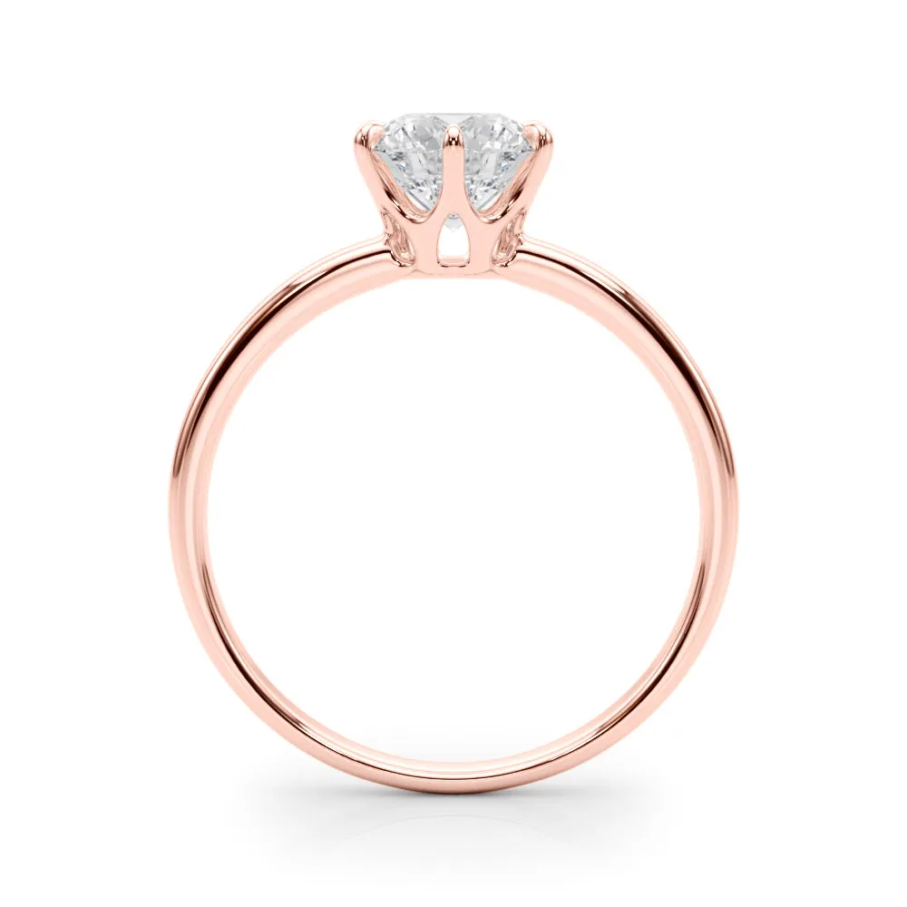 Reigna Round Lab Grown Diamond Solitaire Engagement Ring IGI Certified