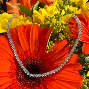 Riviera Diamond 18K White Gold Tennis Necklace