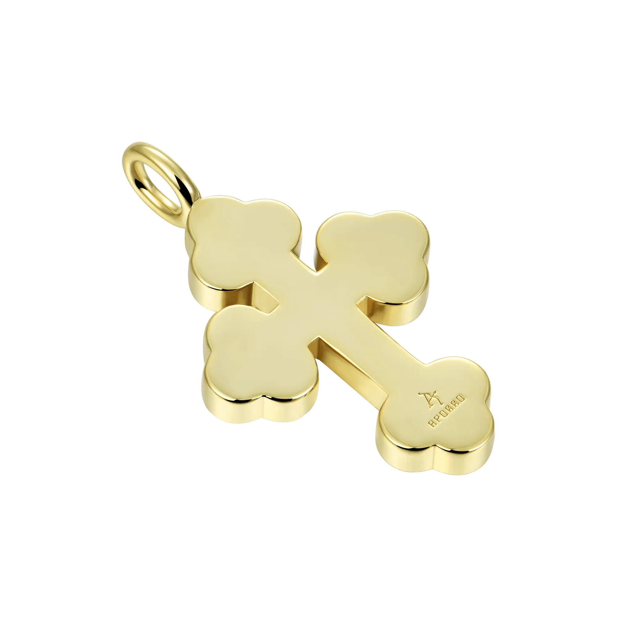 Round Cut Bottoni Cross Pendant