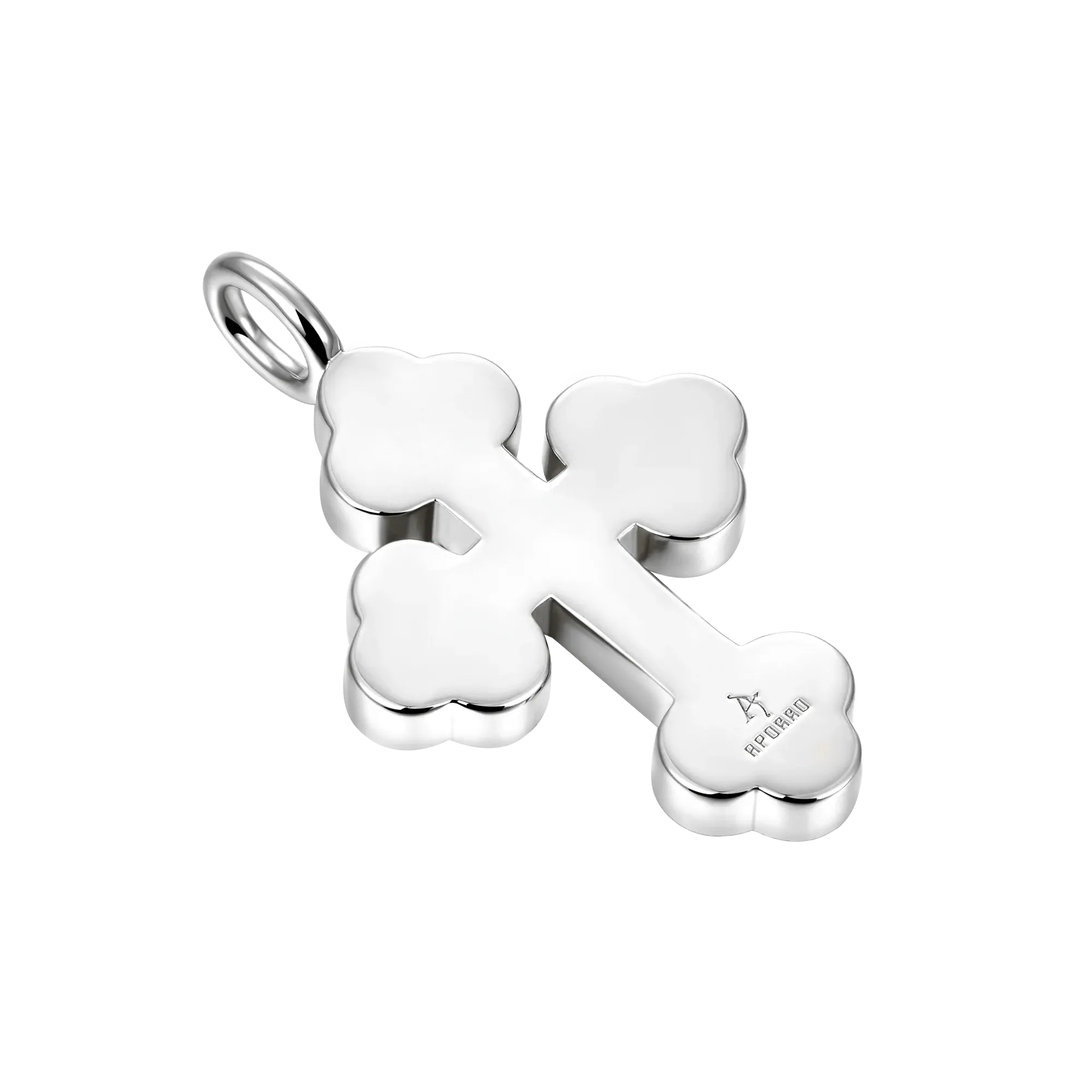 Round Cut Bottoni Cross Pendant
