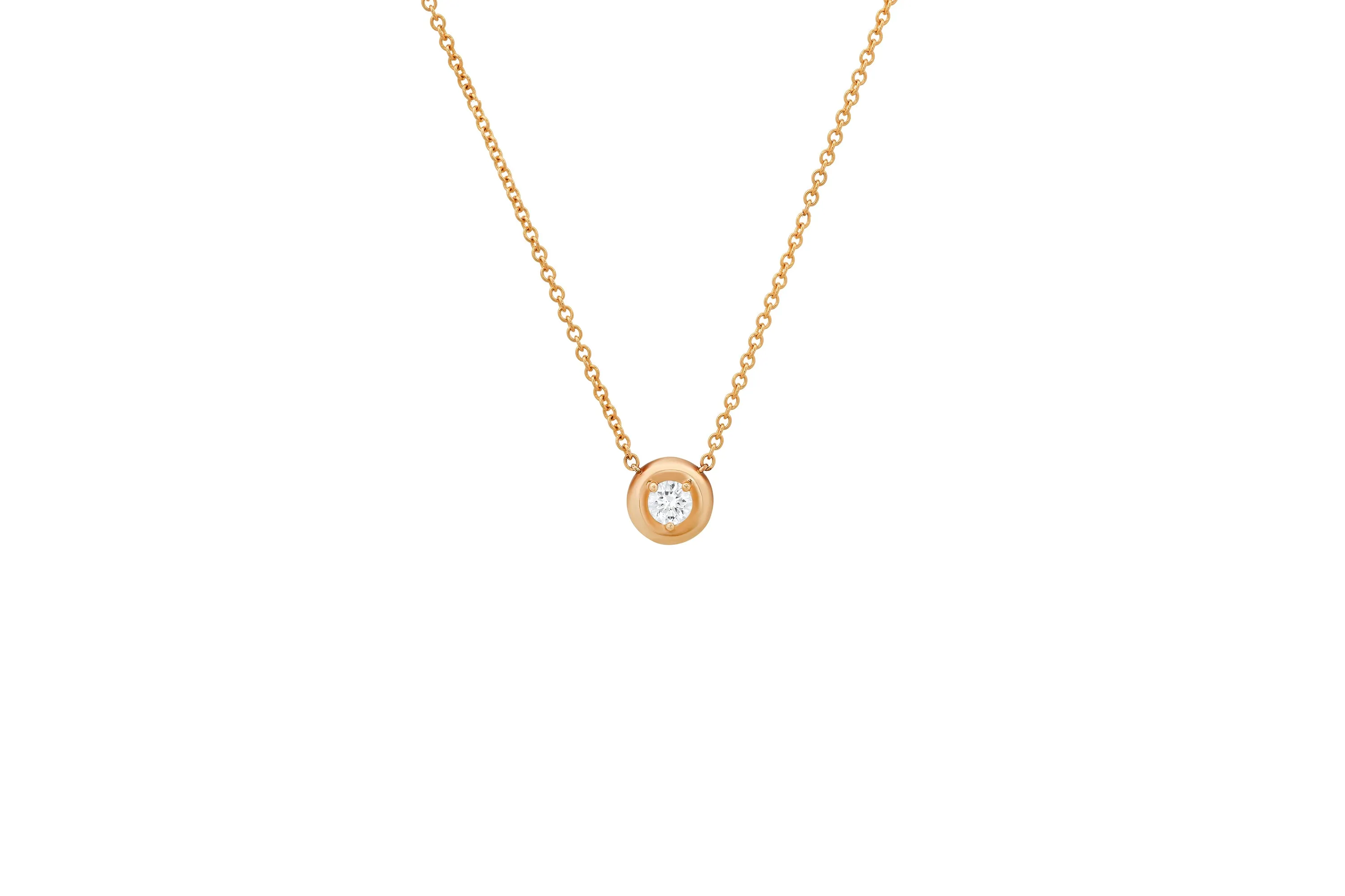 Round Diamond Cloud Necklace