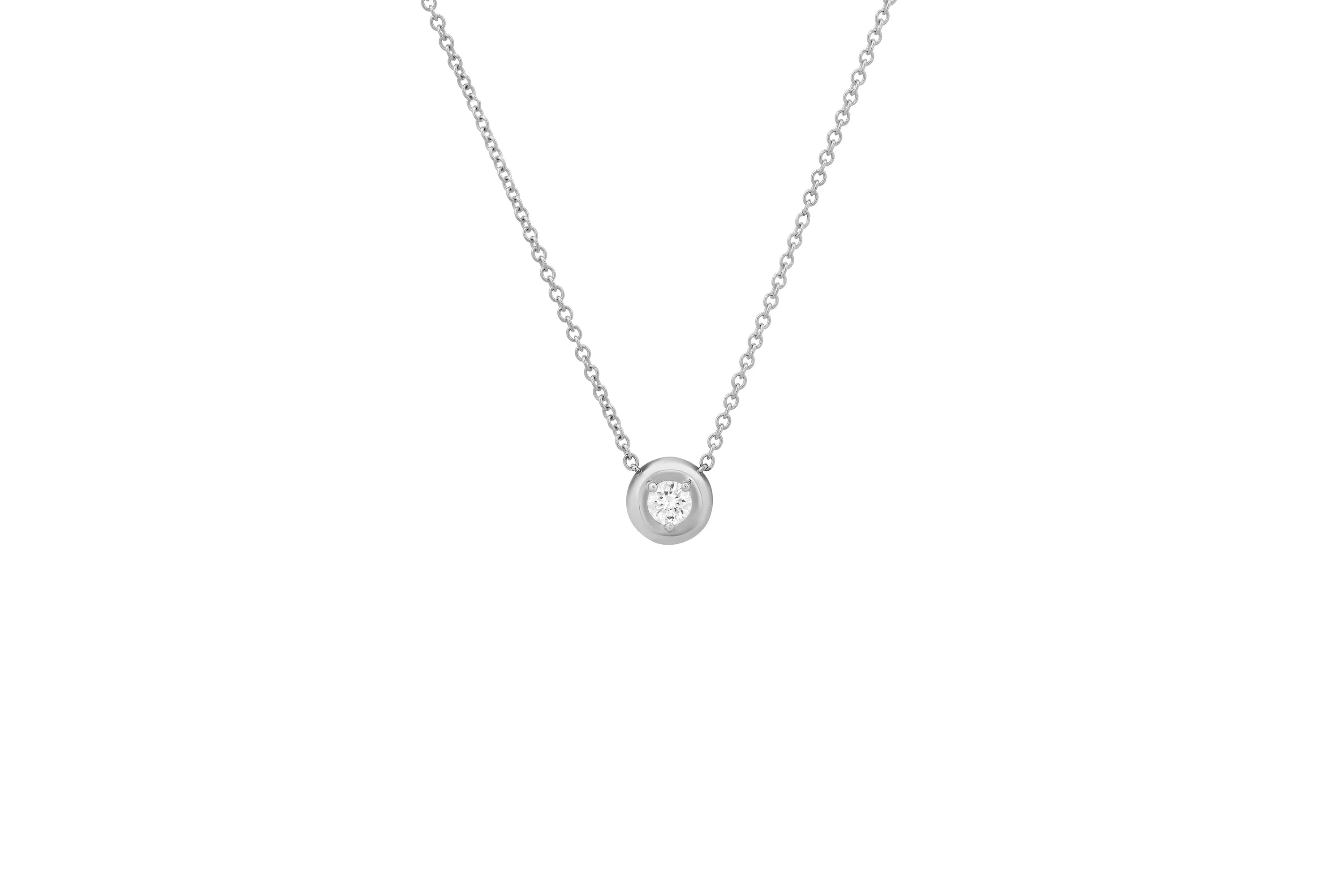 Round Diamond Cloud Necklace
