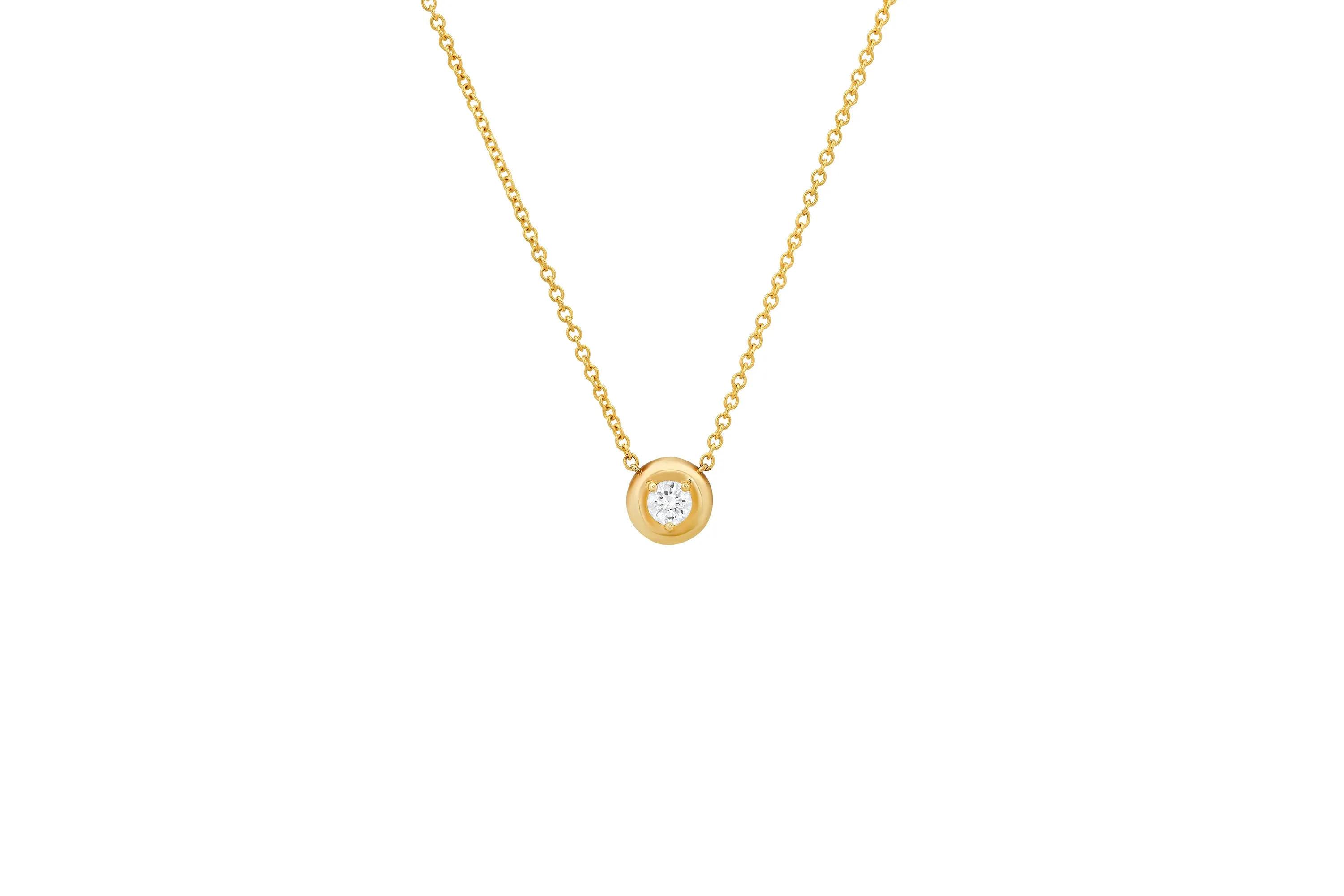Round Diamond Cloud Necklace