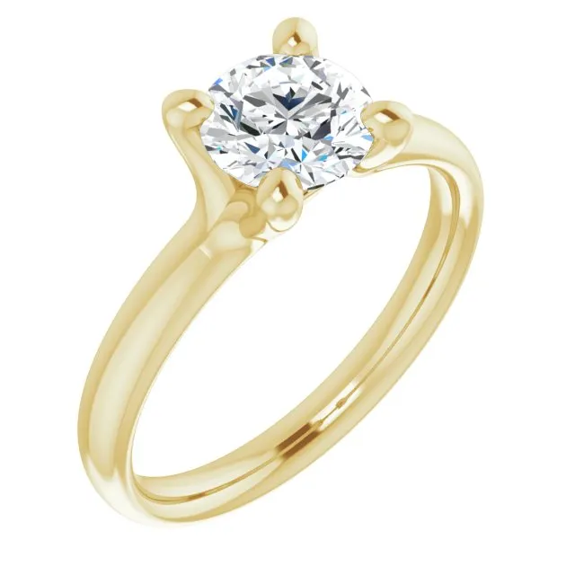 Round Diamond Solitaire Engagement Ring