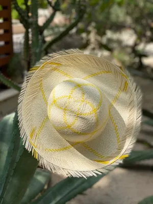 Round Top Fringe Palm Hat