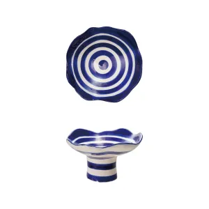Ruffled Edge Footed Bowl