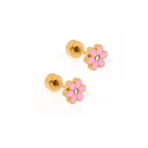 Screwback Stud - Alli - Pink